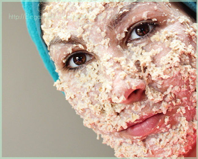 Mask skin irritated Skin Face Oatmeal DIY  Irritated face  diy  Homemade for  Beauty for mask Facial